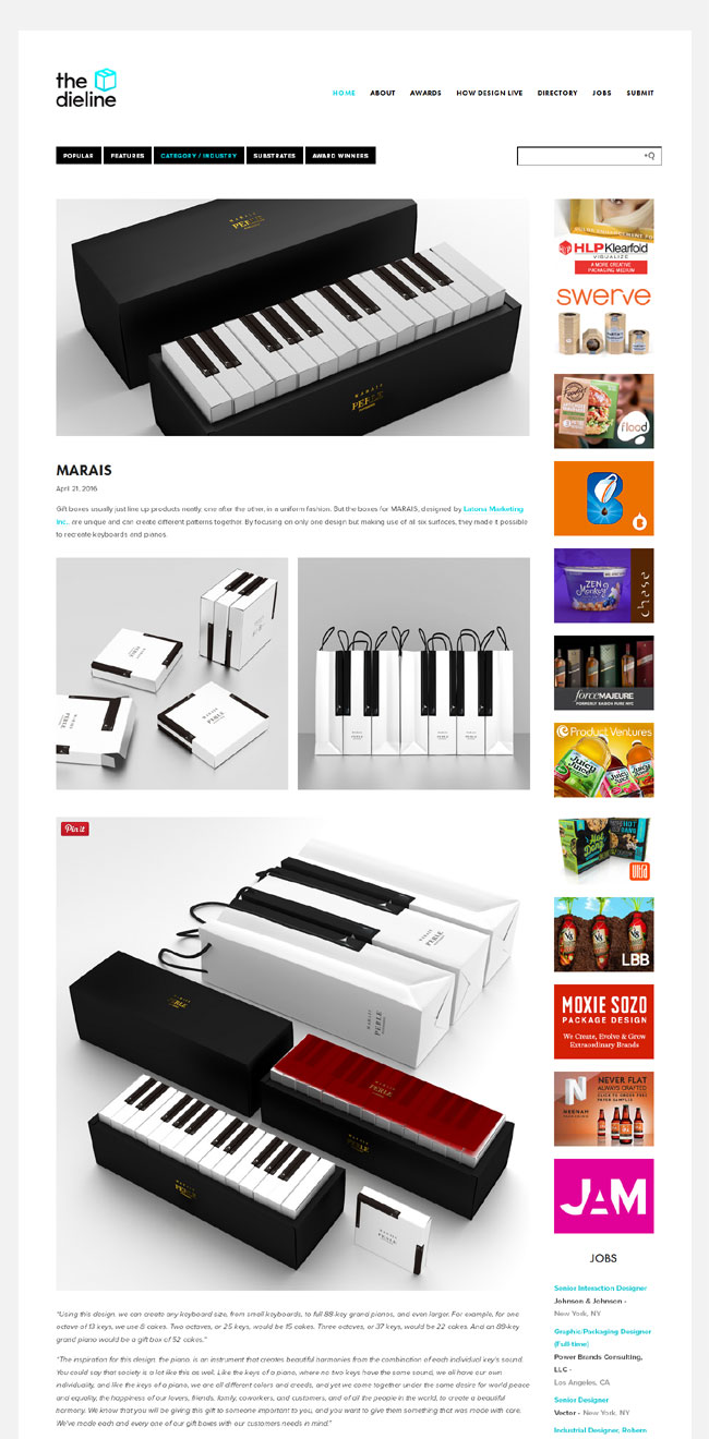 the dieline アメリカ ロサンゼルス 株式会社ラトーナマーケティング
