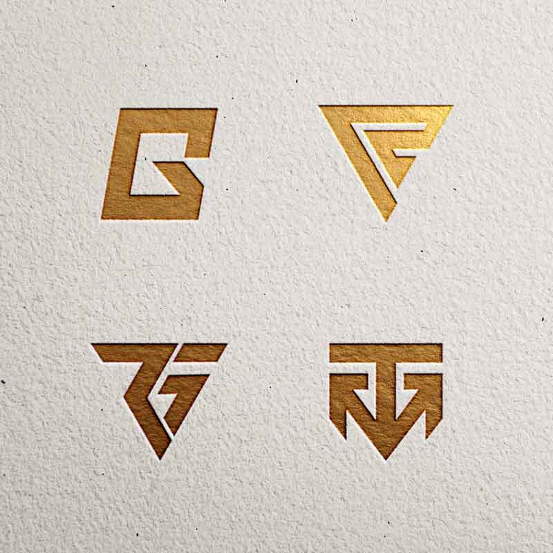RG monogram logo design